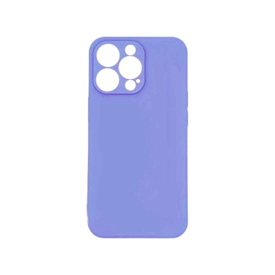 Capa de Silicone com Moldura de Câmera para Apple iPhone 14 Pro Max Roxo